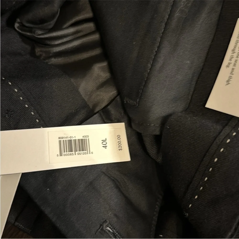 NWT! Banana Republic Black Signature Italian Hopsack Suit Pant